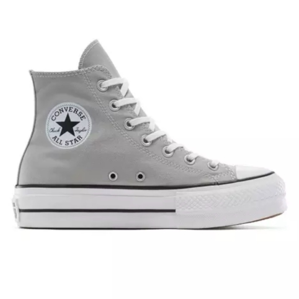 Converse chuck Taylor all star High Top Sneakers in Light Gray/teal sz 4.5 used